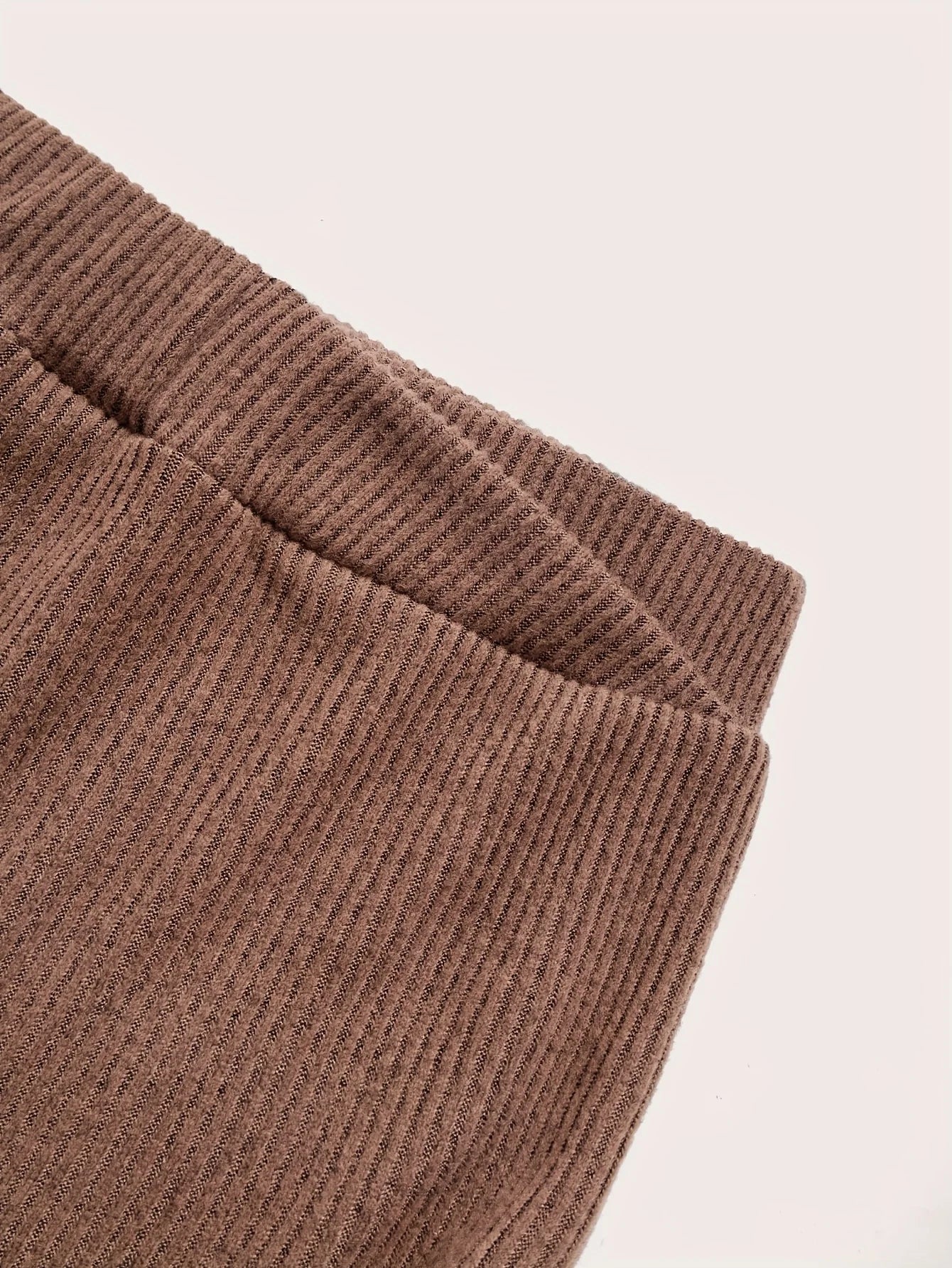 Women's 2-Piece Off-Shoulder Ribbed Set - Long Sleeve Crop Top & Ruched Mini Skirt Outfit for Fall/Winter