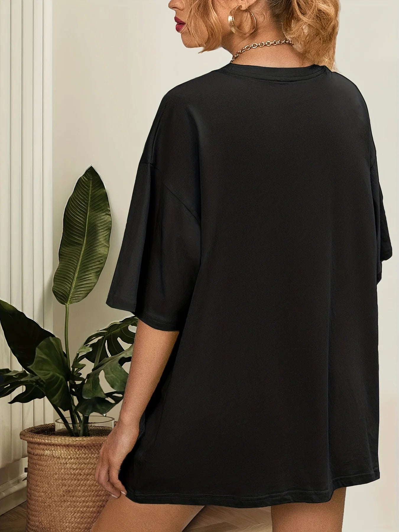 Simple Rose Flower Printing Tops Cotton T-Shirts For Womens Fashion Casual Soft Short Sleeve Loose Tees Comfortable Clothes