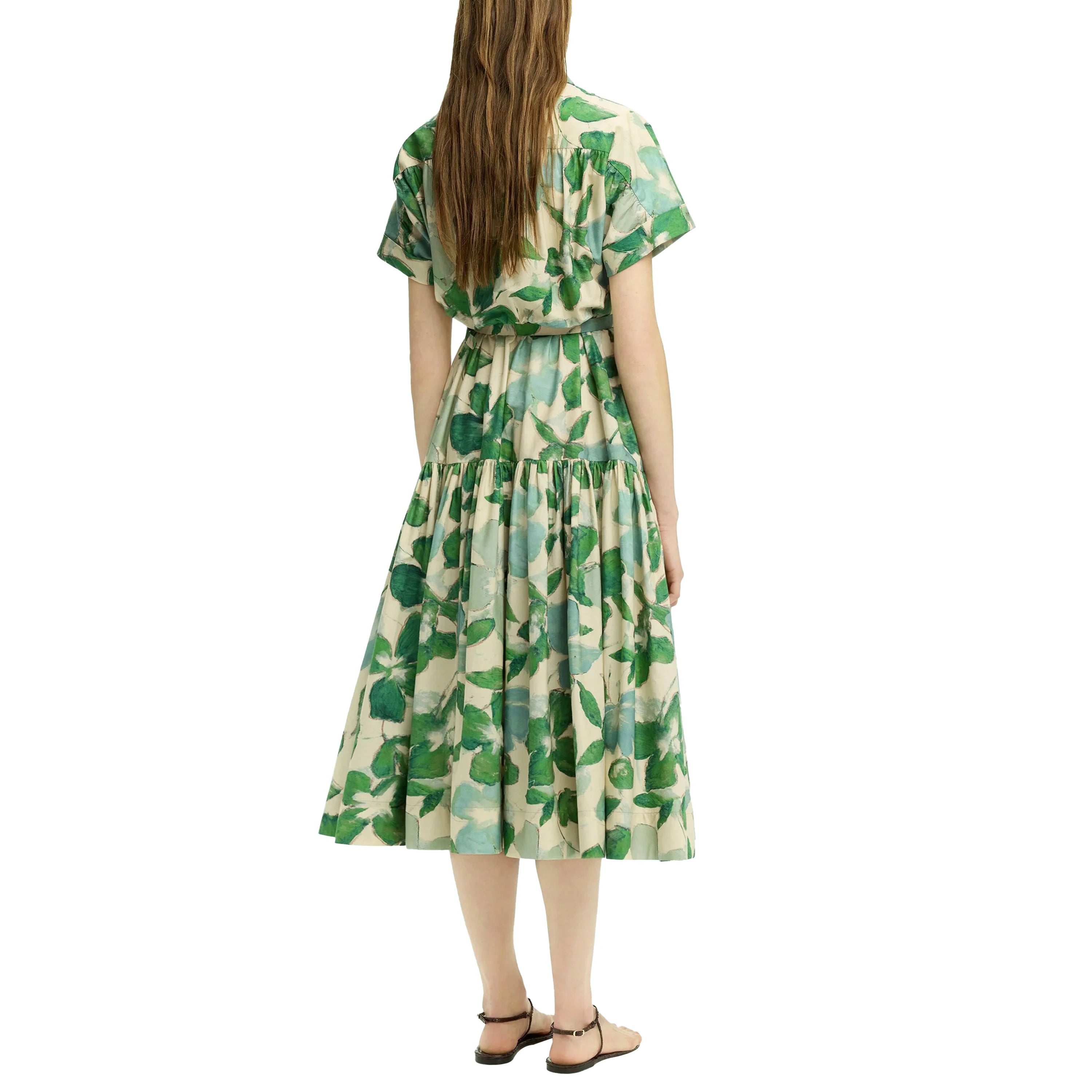 CHCH Women's Elegant Dress Hit Color Spliced Waist Cinching Elegant Dresses Women Pockets Midi Dress Office Lady Fashion