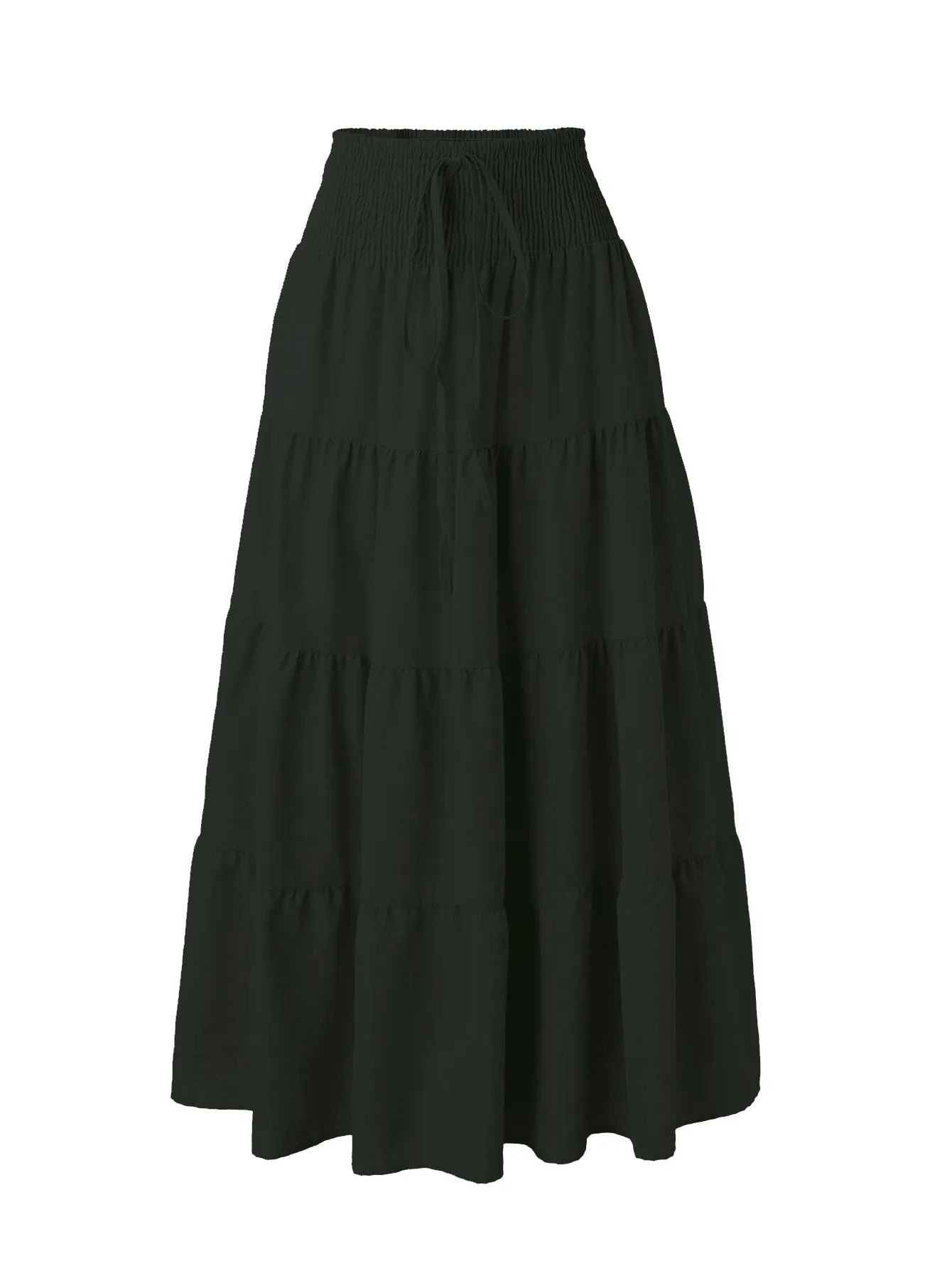 Women's Maxi Skirt High Waisted Slimming a Line Design with Elastic Waist Perfect for Summer and Beach Wear