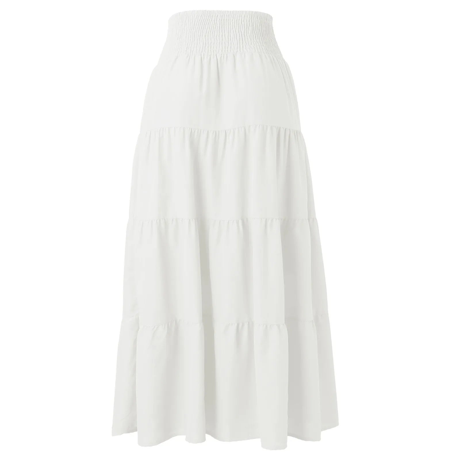 Women's Maxi Skirt High Waisted Slimming a Line Design with Elastic Waist Perfect for Summer and Beach Wear