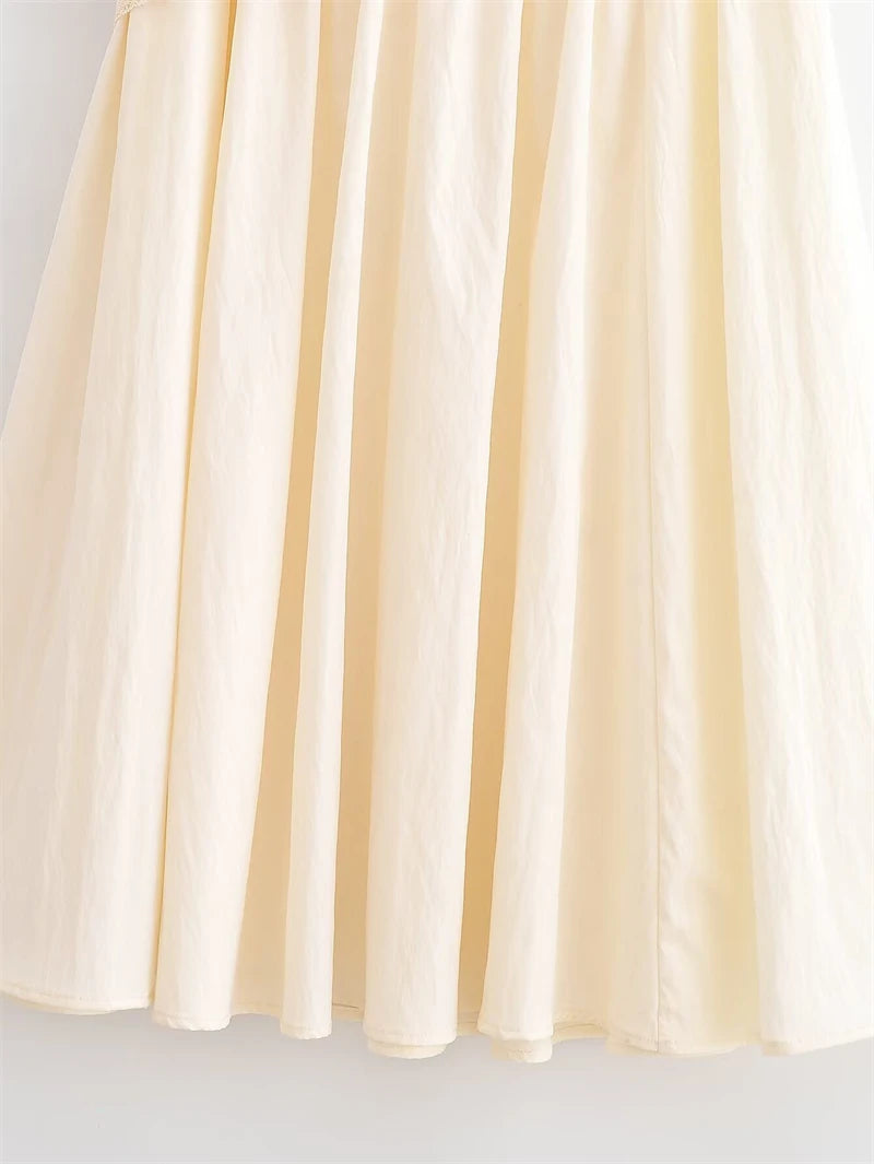 Women's Skirt 2026 New Fashion Spring Summer Beige Fluffy Scarf Midi Skirt for Women Casual Chic Personality Female Skirt