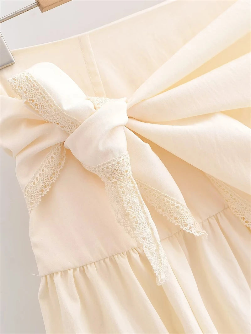 Women's Skirt 2026 New Fashion Spring Summer Beige Fluffy Scarf Midi Skirt for Women Casual Chic Personality Female Skirt