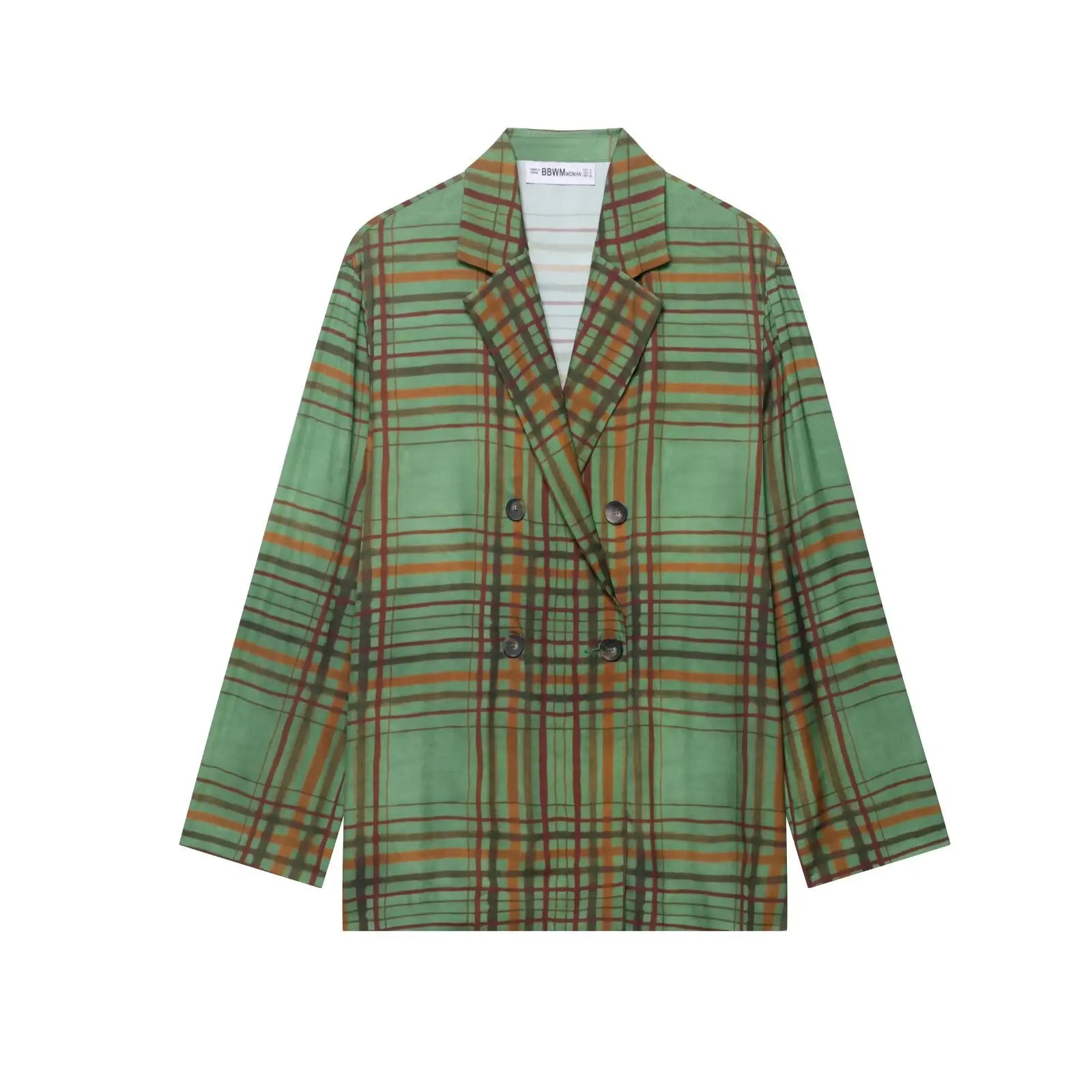 Y2K Commuting Blazer Pant 2 Piece Set Women Fashion Plaid Long Pants Suit Double Breasted Blazer Coat Top Sets For Women Outfit